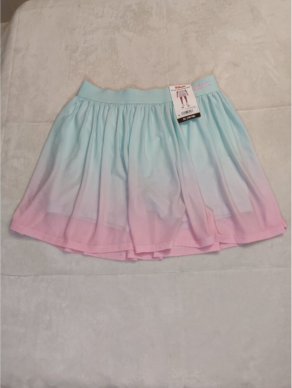Wilson Girls Active Skirt XL (14/16) Blue and Pink Ombre. 0039